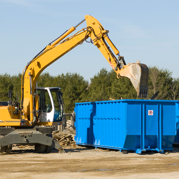 what size residential dumpster rentals are available in El Monte California